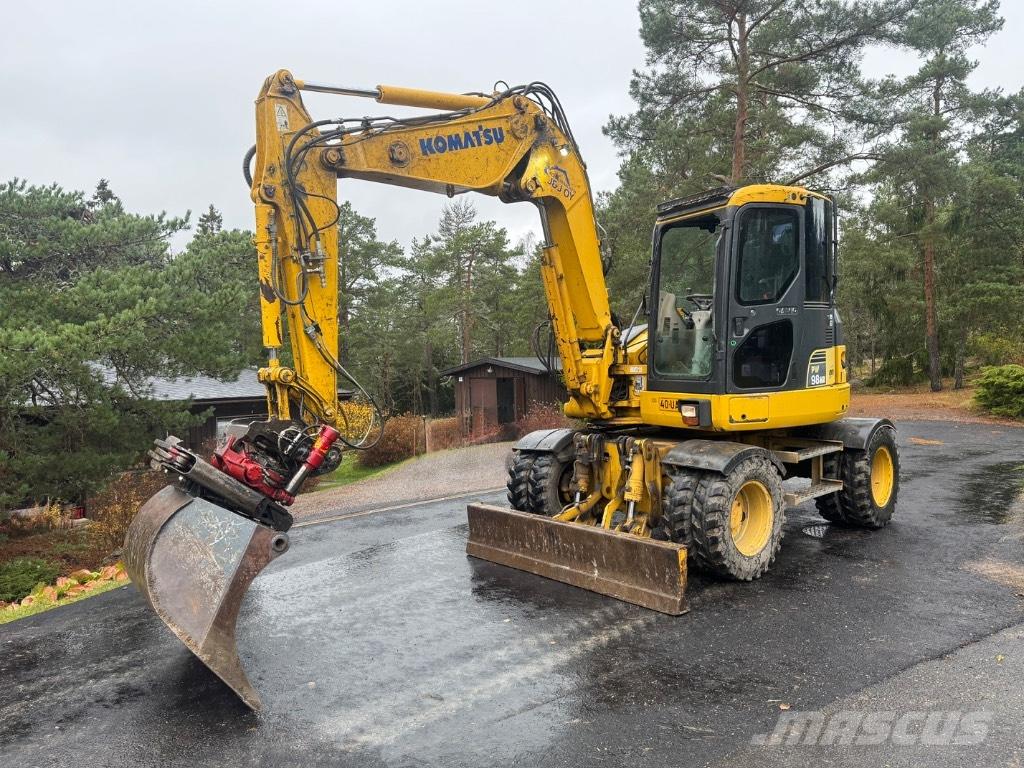 Komatsu PW 98 MR-6 Ratiniai ekskavatoriai