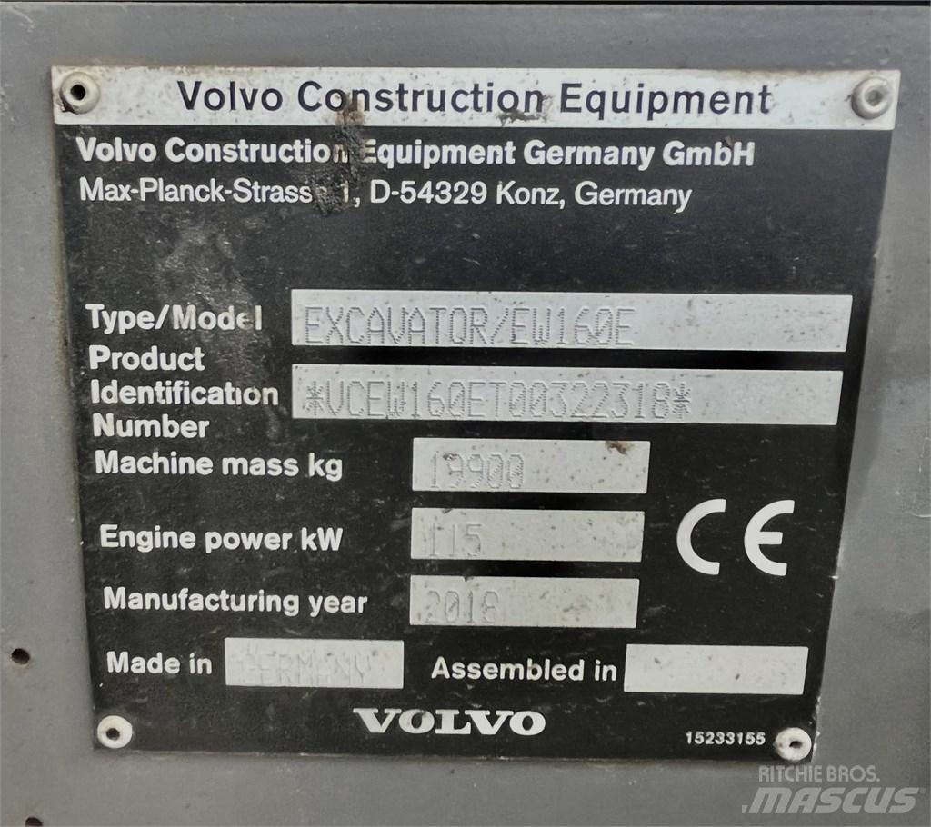 Volvo EW 160 E Ratiniai ekskavatoriai