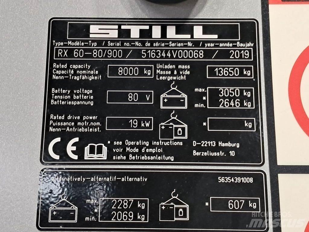 Still RX60-80/900 Elektriniai šakiniai krautuvai