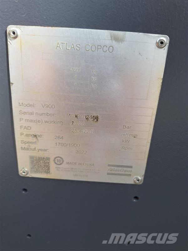 Atlas Copco V900 Kompresoriai