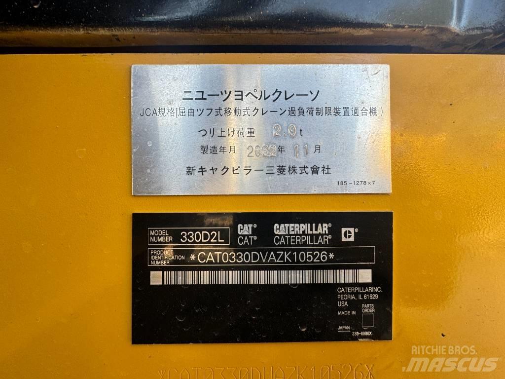 CAT 330D2L Vikšriniai ekskavatoriai