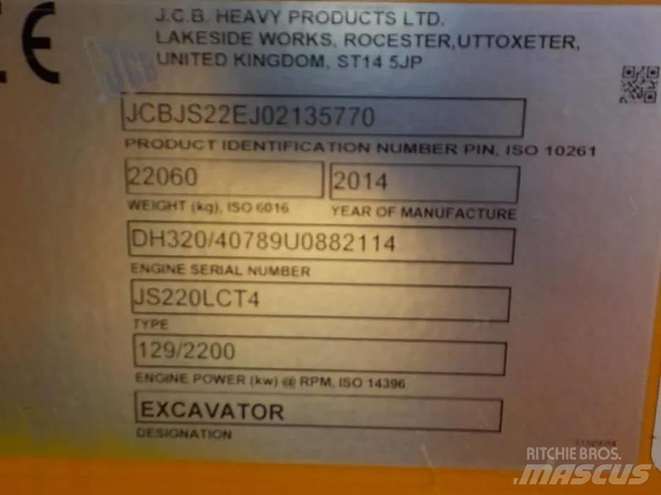 JCB JS220LC Vikšriniai ekskavatoriai