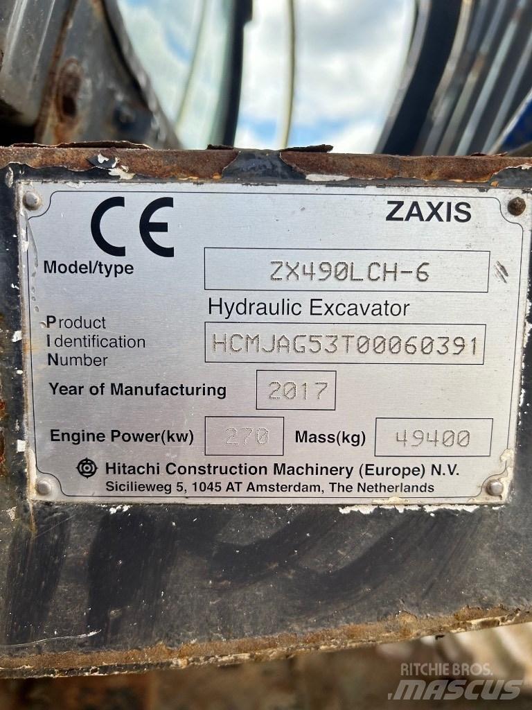 Hitachi 490 LCH-6 Vikšriniai ekskavatoriai