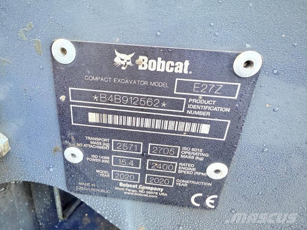Bobcat E 27z Mini ekskavatoriai < 7 t