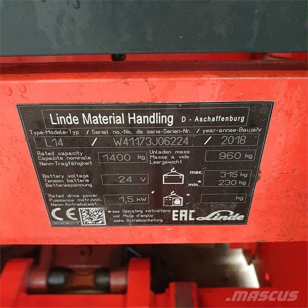 Linde L14i Rankiniai vėžimėliai