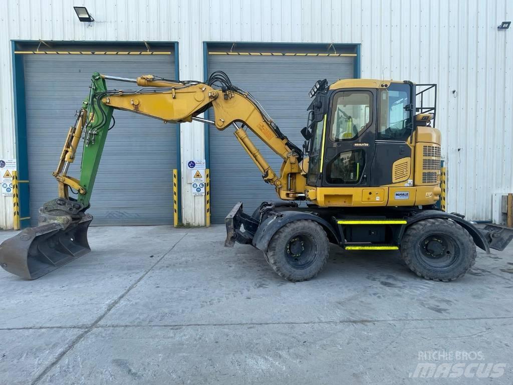Komatsu PW118-11 Ratiniai ekskavatoriai