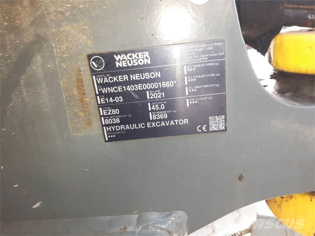 Wacker Neuson EZ80 Vikšriniai ekskavatoriai
