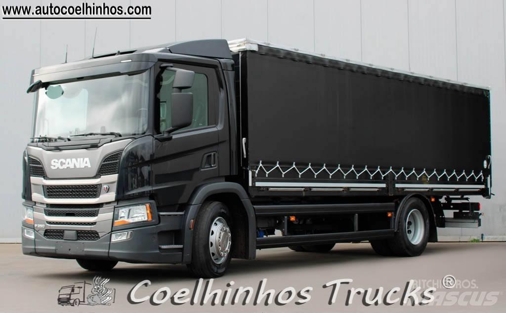 Scania P 250 Priekabos su tentu