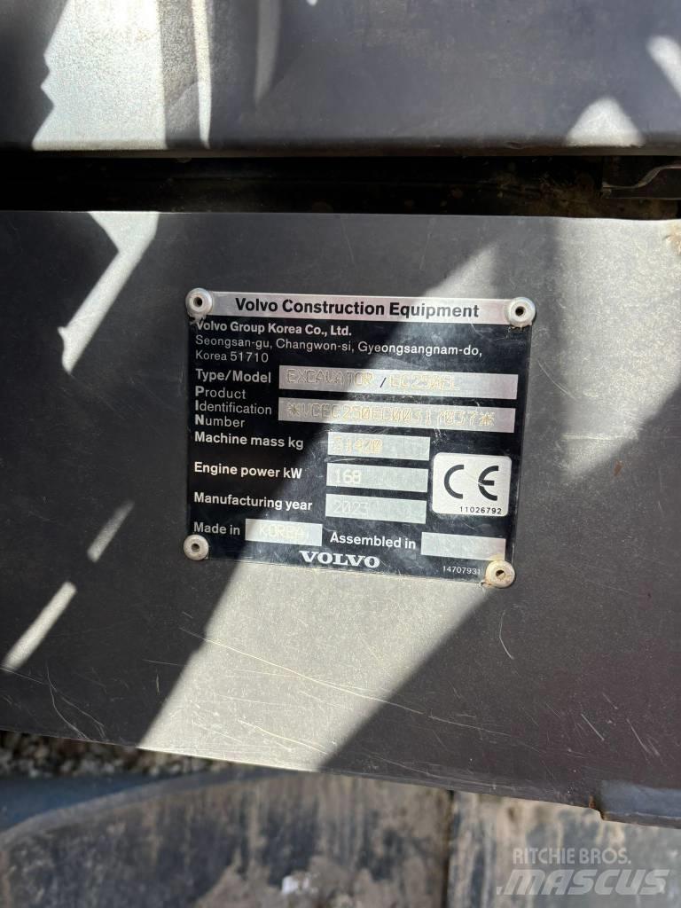 Volvo EC 250 EL Vikšriniai ekskavatoriai
