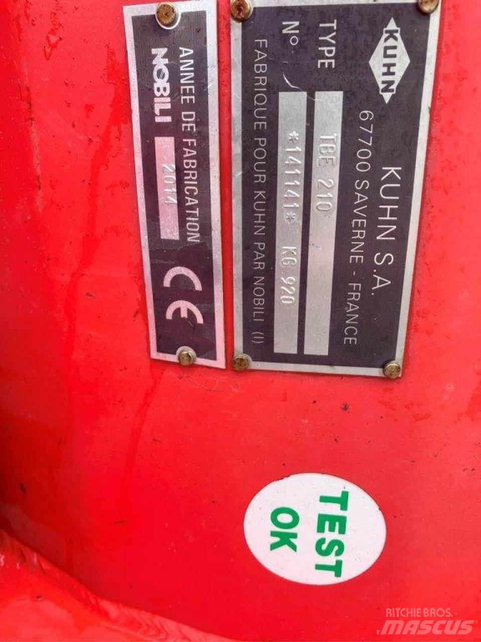 Kuhn TBE 210 Ganyklų šienapjovės / rėžtuvės