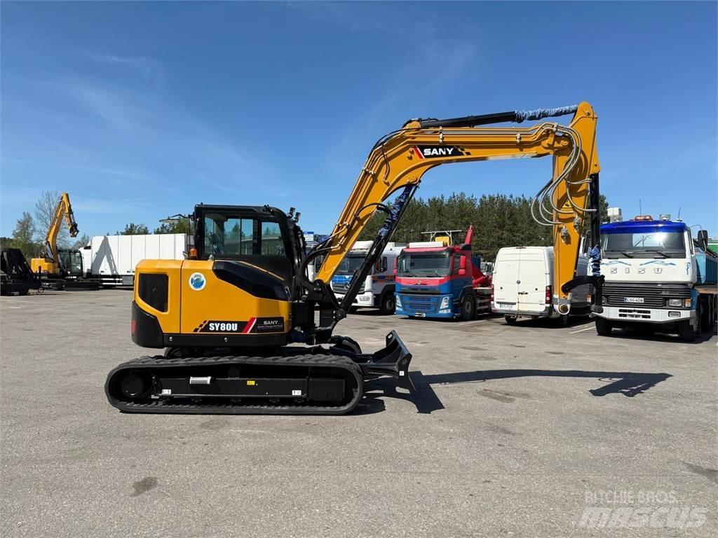 Sany SY80U Vidutinės galios ekskavatoriai 7-12 t