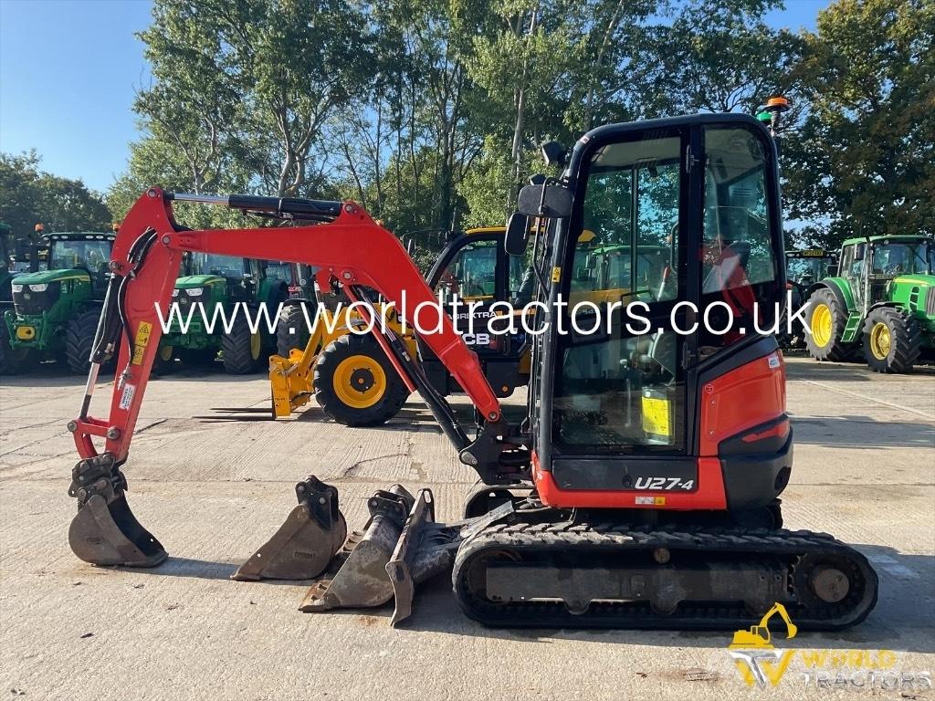 Kubota U 27-4 Mini ekskavatoriai < 7 t