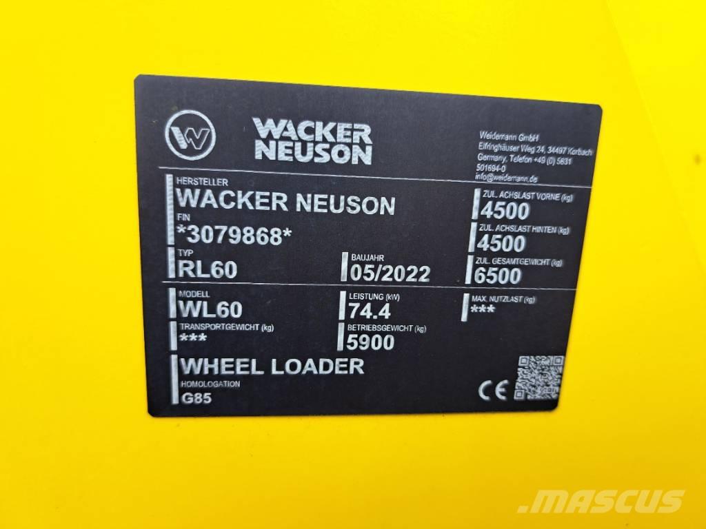 Wacker Neuson WL60 Naudoti ratiniai krautuvai