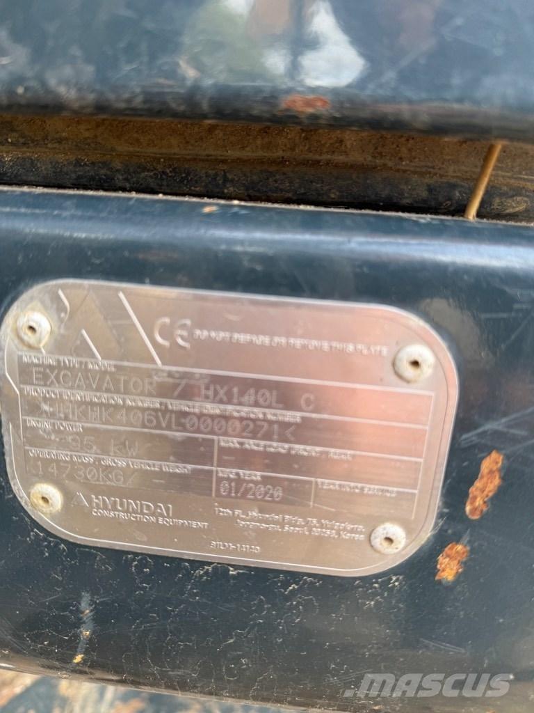 Hyundai HX 140 LC Vikšriniai ekskavatoriai