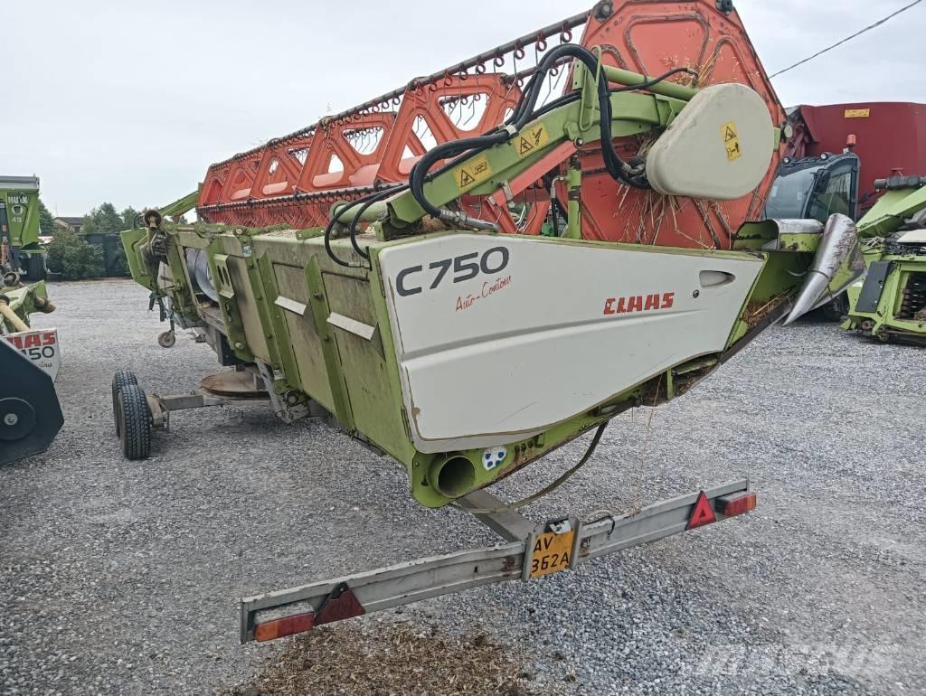 CLAAS C 750 Derliaus nuėmimo kombainų galvos