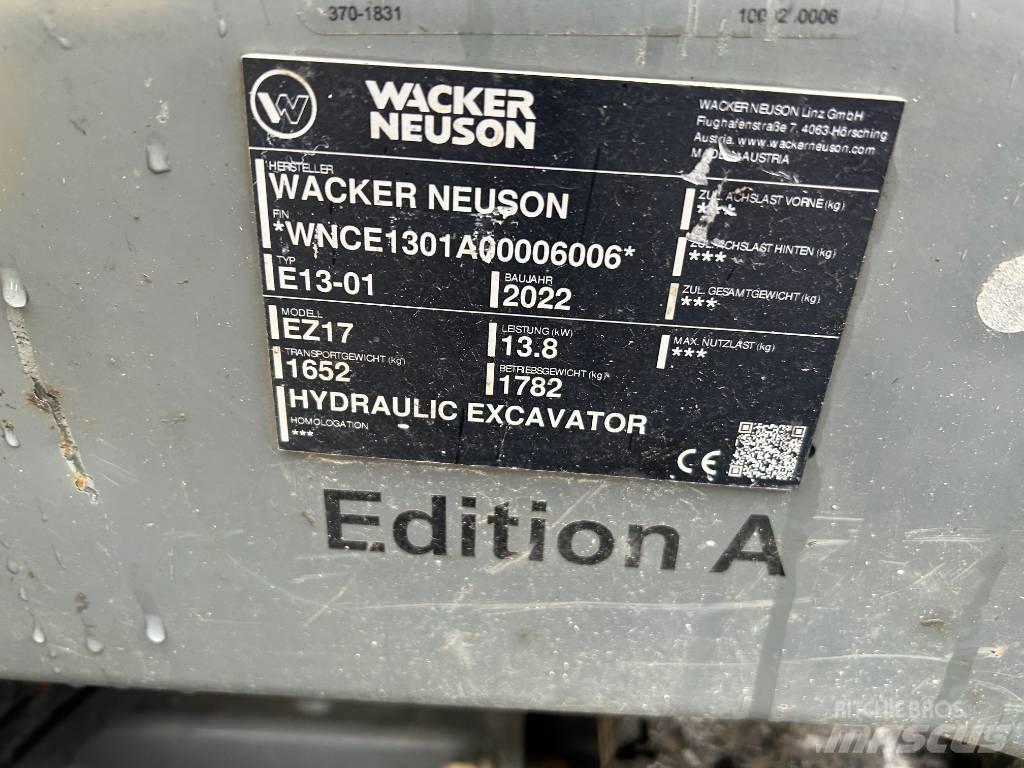 Wacker Neuson EZ17 Vikšriniai ekskavatoriai