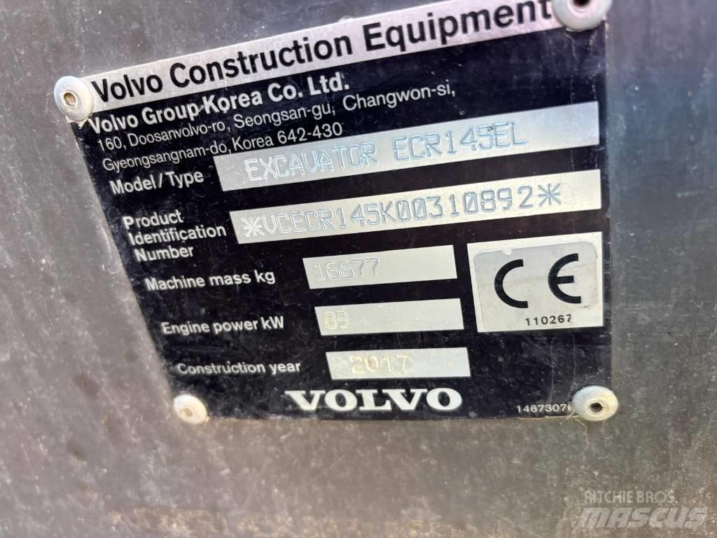 Volvo ECR145EL Vikšriniai ekskavatoriai