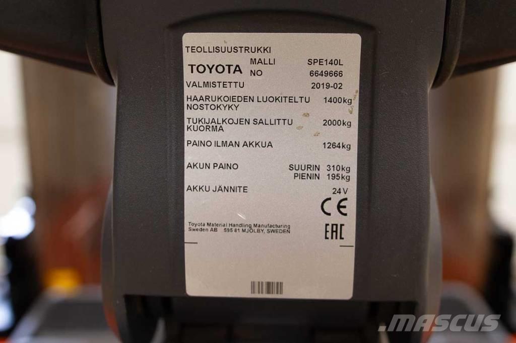 Toyota SPE 140 L Savaeigiai rietuvai