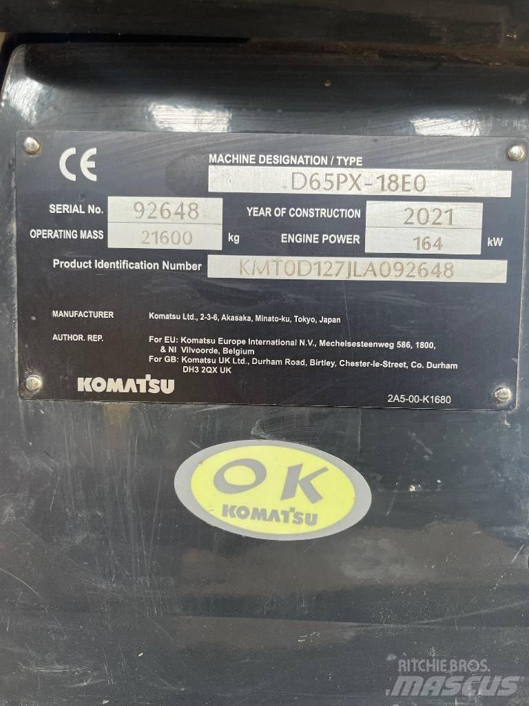 Komatsu D65PX-18E0 Vikšriniai buldozeriai