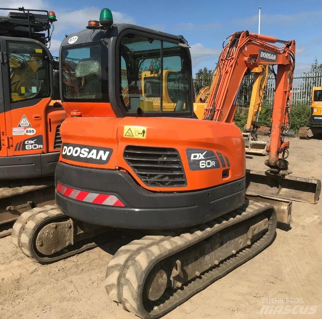 Doosan DX 60 R Mini ekskavatoriai < 7 t