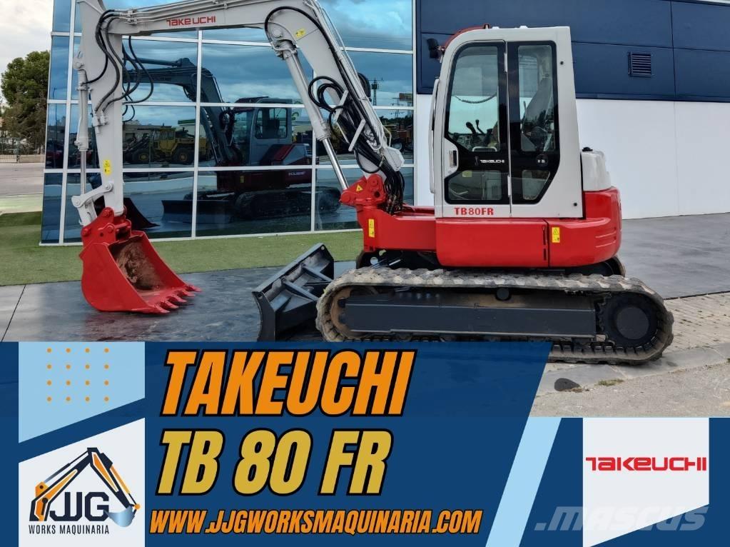 Takeuchi TB 80 FR Vidutinės galios ekskavatoriai 7-12 t