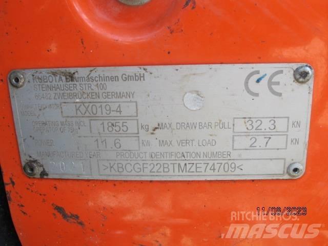 Kubota KX 019-4 Mini ekskavatoriai < 7 t