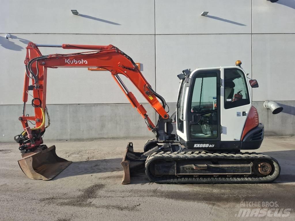Kubota KX 080-3 Vidutinės galios ekskavatoriai 7-12 t