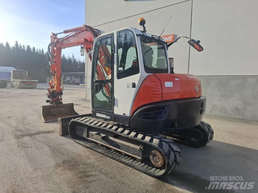 Kubota KX 080-3 Vidutinės galios ekskavatoriai 7-12 t