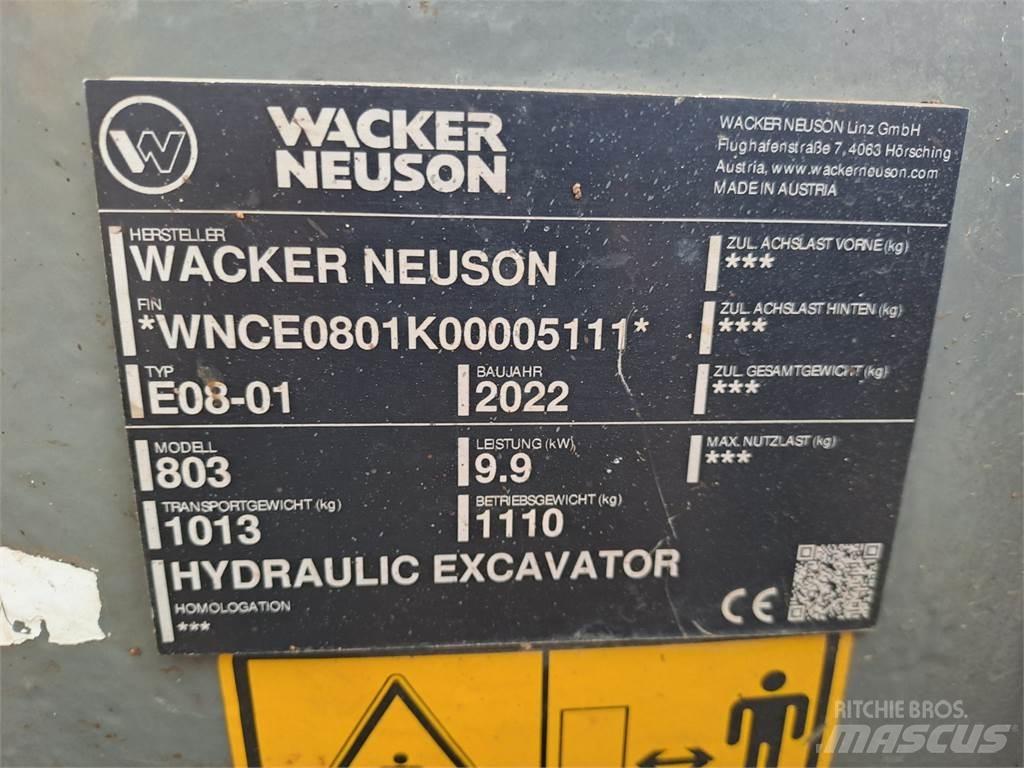 Wacker Neuson 803 Vikšriniai ekskavatoriai