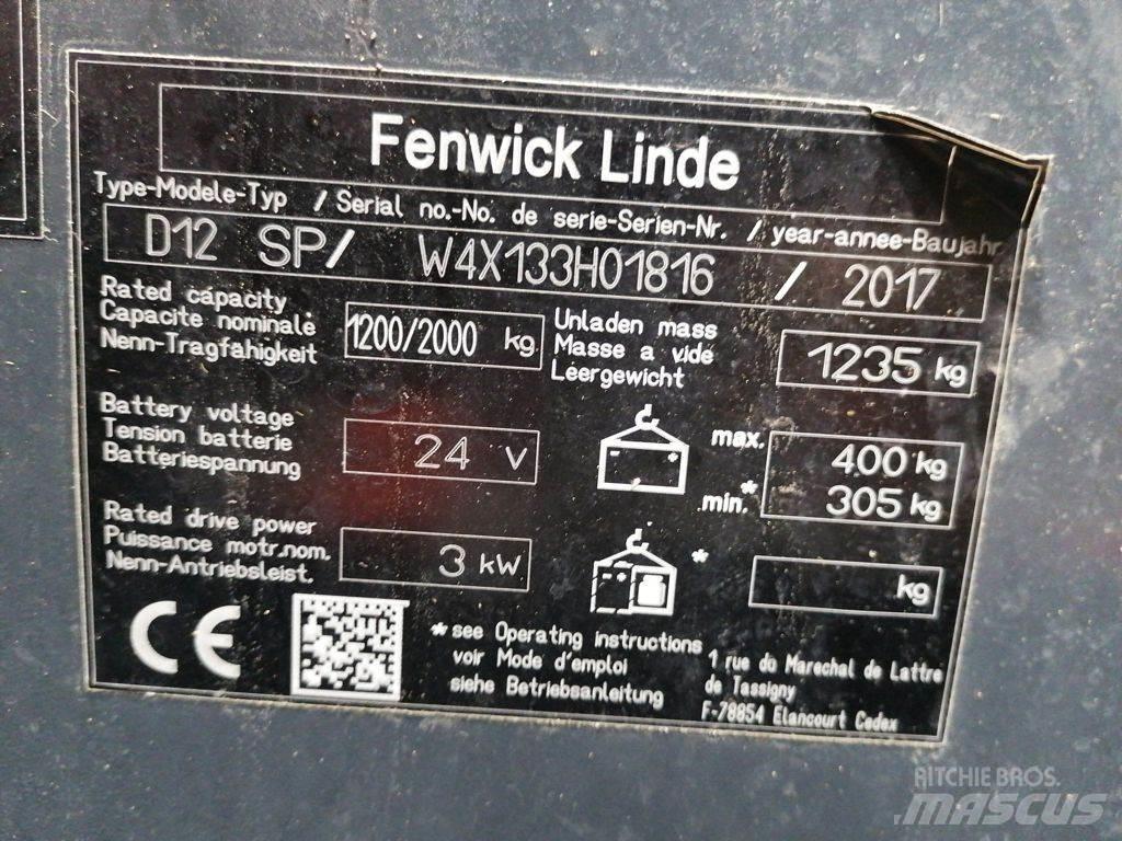 Linde D12 SP Rankiniai vėžimėliai