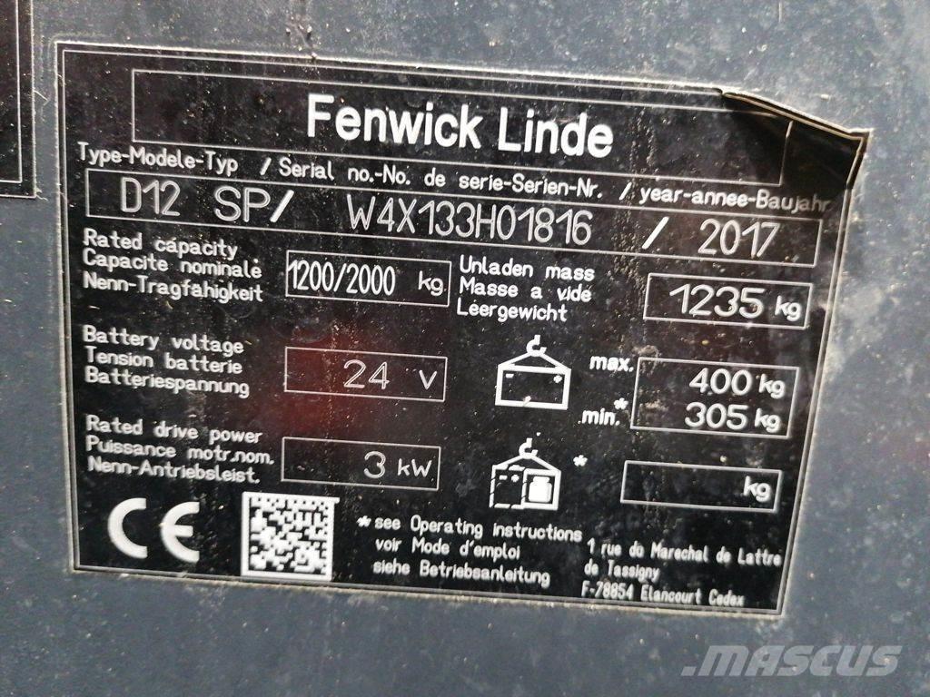 Linde D12 SP Rankiniai vėžimėliai