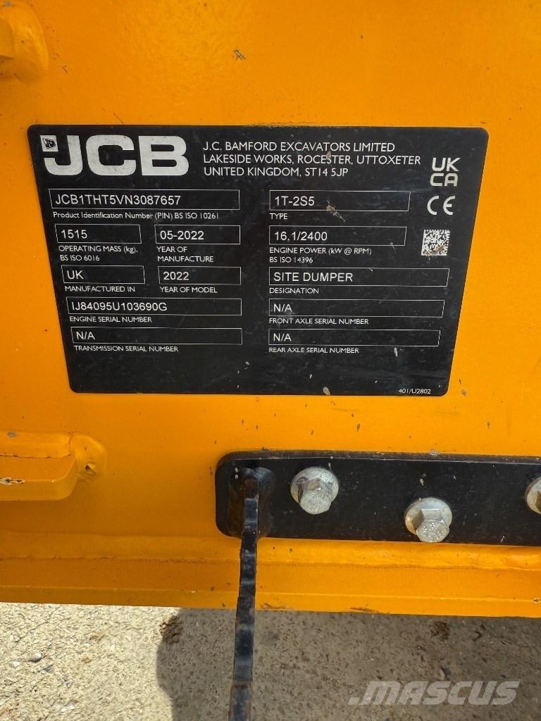 JCB 1 T Statybiniai savivarčiai sunkvežimiai