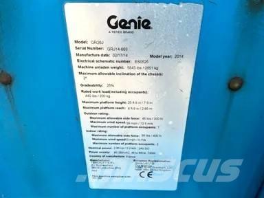 Genie GR 26 J Vertikalūs stiebiniai keltuvai