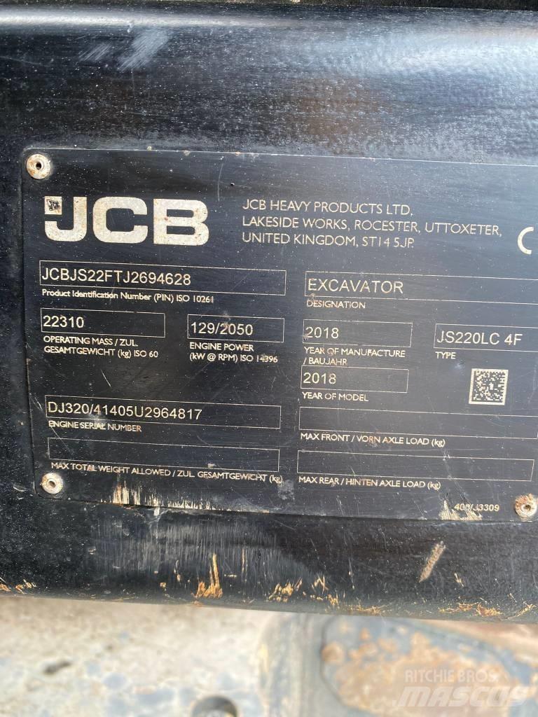 JCB JS 220 LC Vikšriniai ekskavatoriai