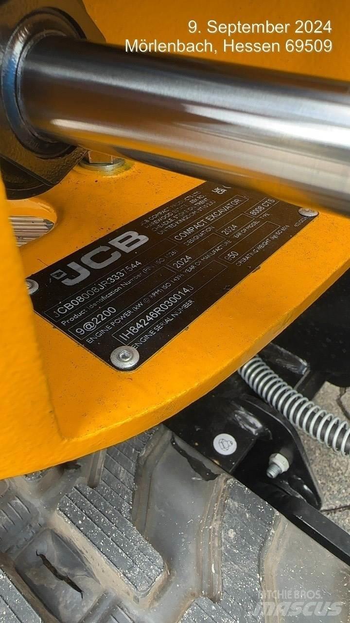 JCB 8008CTS Mini ekskavatoriai < 7 t