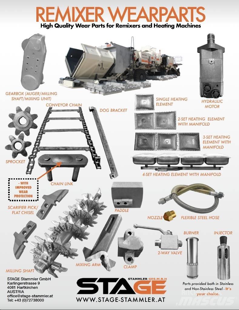 Wirtgen RX4500 Asfalto mašinų priedai