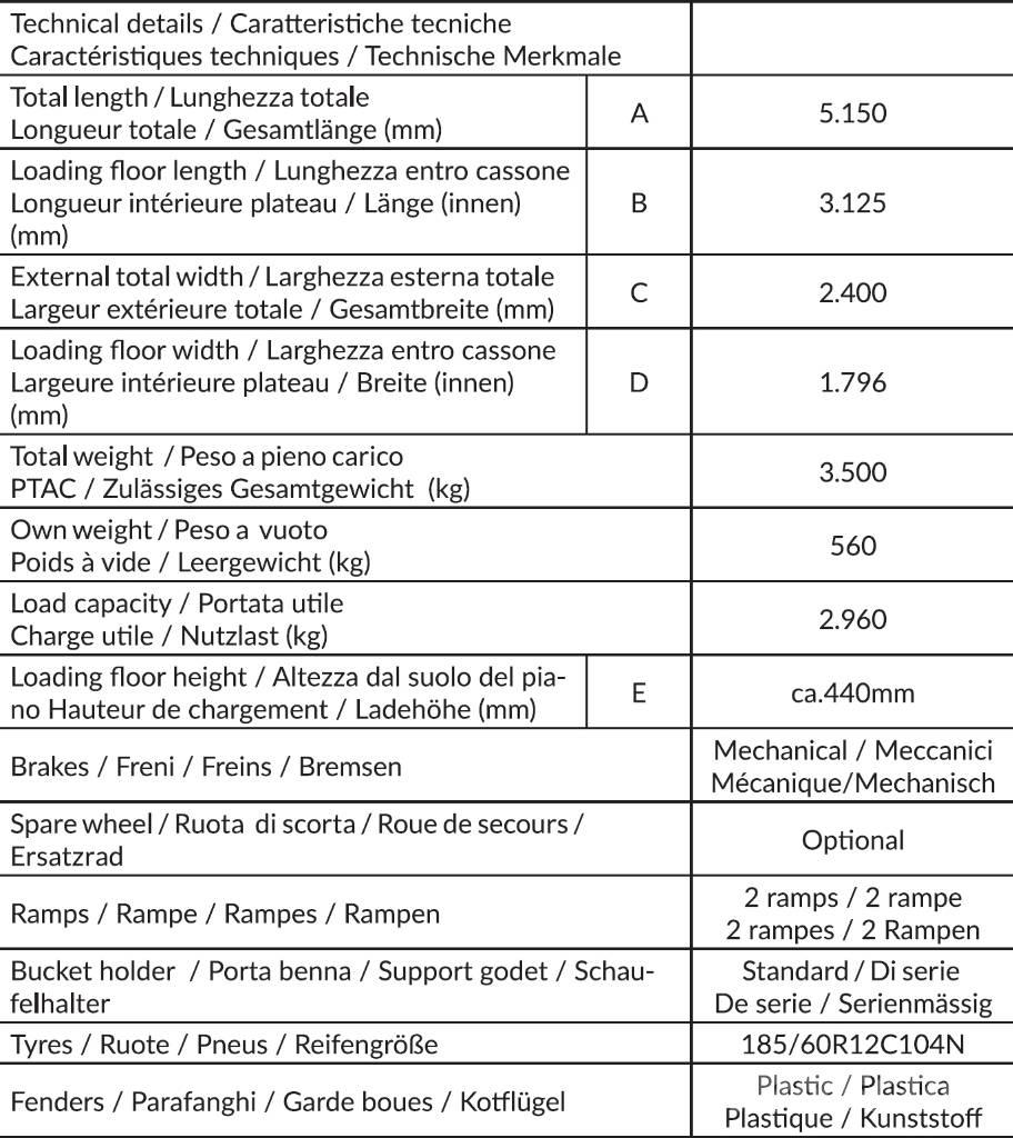 CLM ALUMINIUM FLY 35 Lengvos priekabos