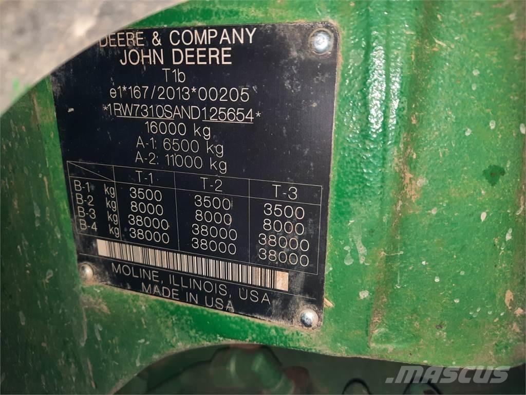 John Deere 7r310 Traktoriai