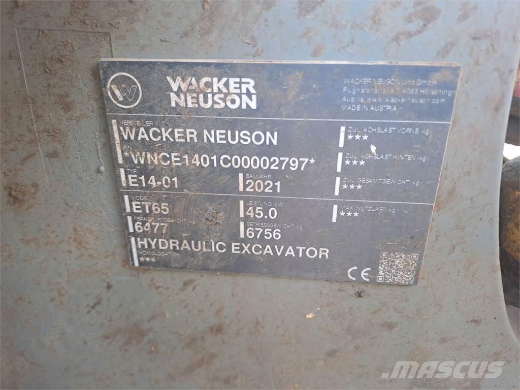 Wacker Neuson ET65 Vikšriniai ekskavatoriai