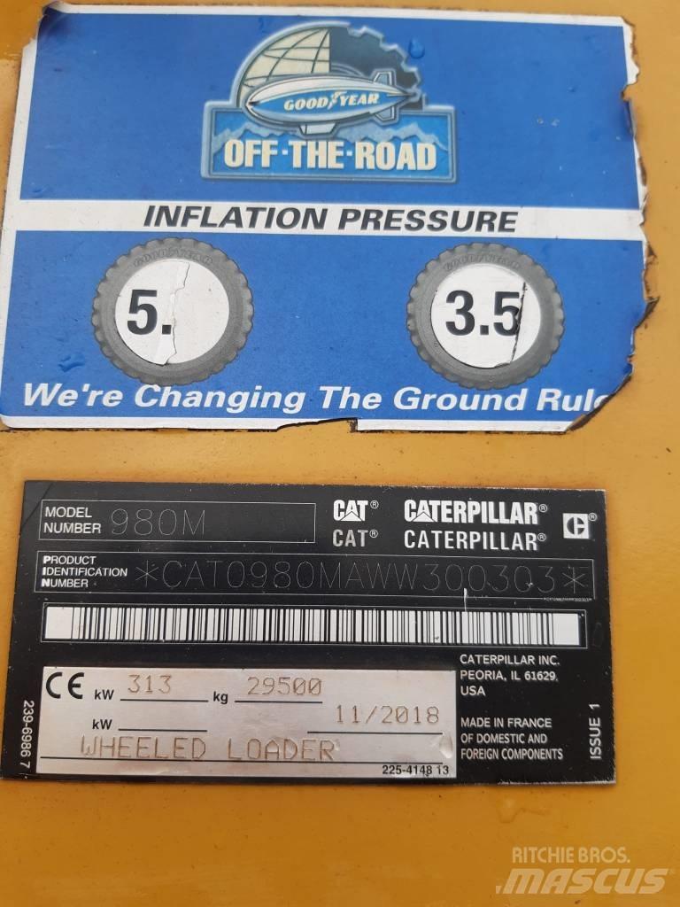 CAT 980 M Naudoti ratiniai krautuvai