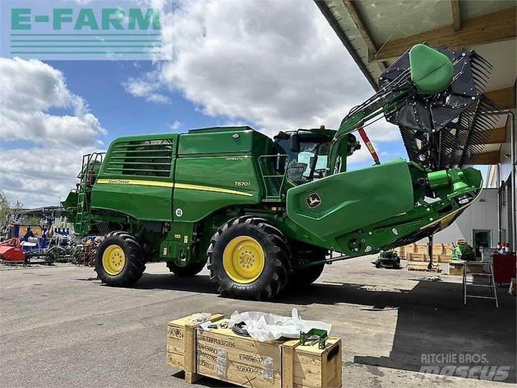 John Deere t670 hm Derliaus nuėmimo kombainai