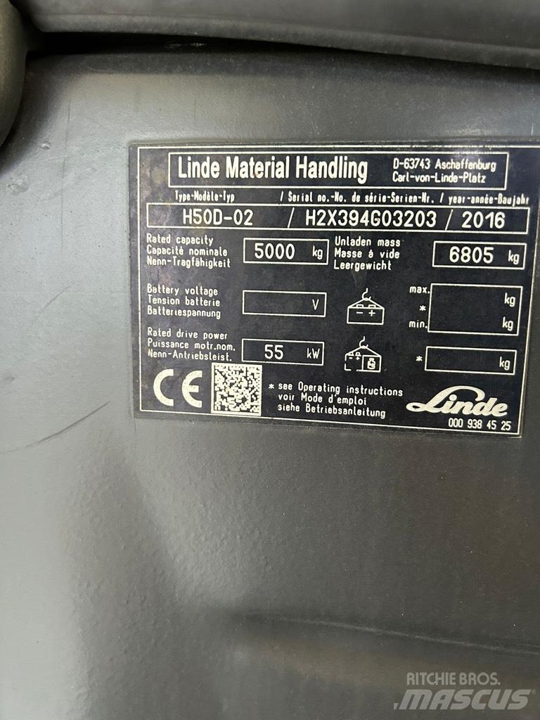 Linde H50D-02 EVO Dyzeliniai krautuvai