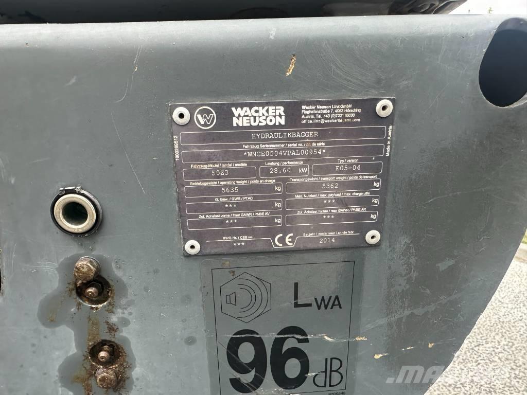 Wacker Neuson 50 Z3 Mini ekskavatoriai < 7 t