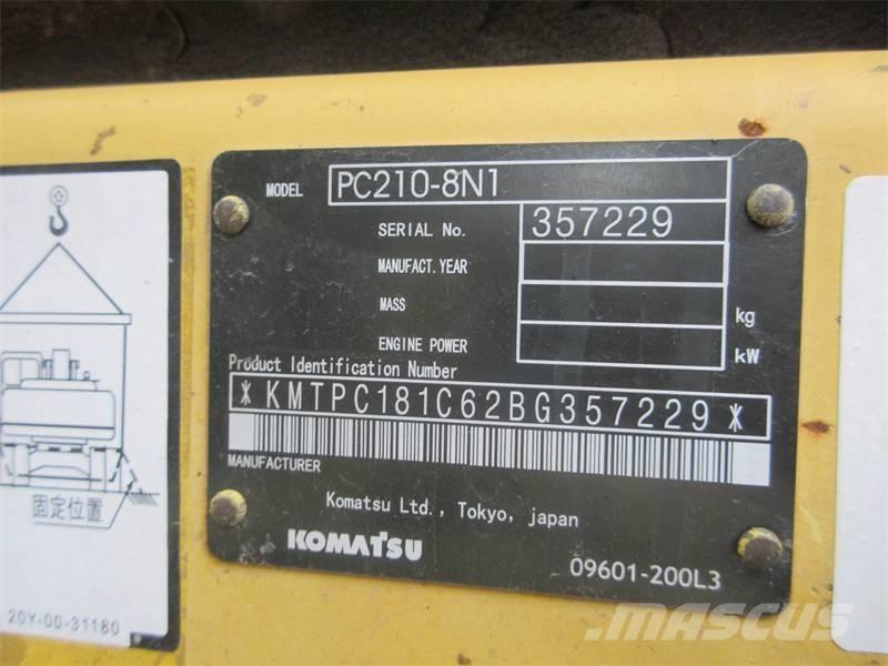Komatsu PC 210 LC-8 Vikšriniai ekskavatoriai