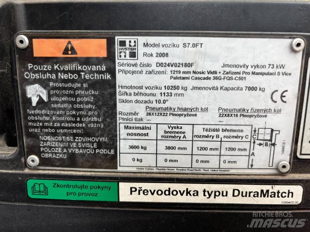 Hyster S 70 FT LPG (dujiniai) krautuvai