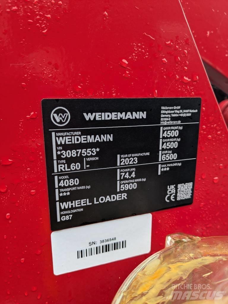 Weidemann 4080 Naudoti ratiniai krautuvai