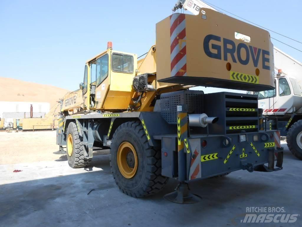Grove RT 650 E Neapdoroto reljefo kranai