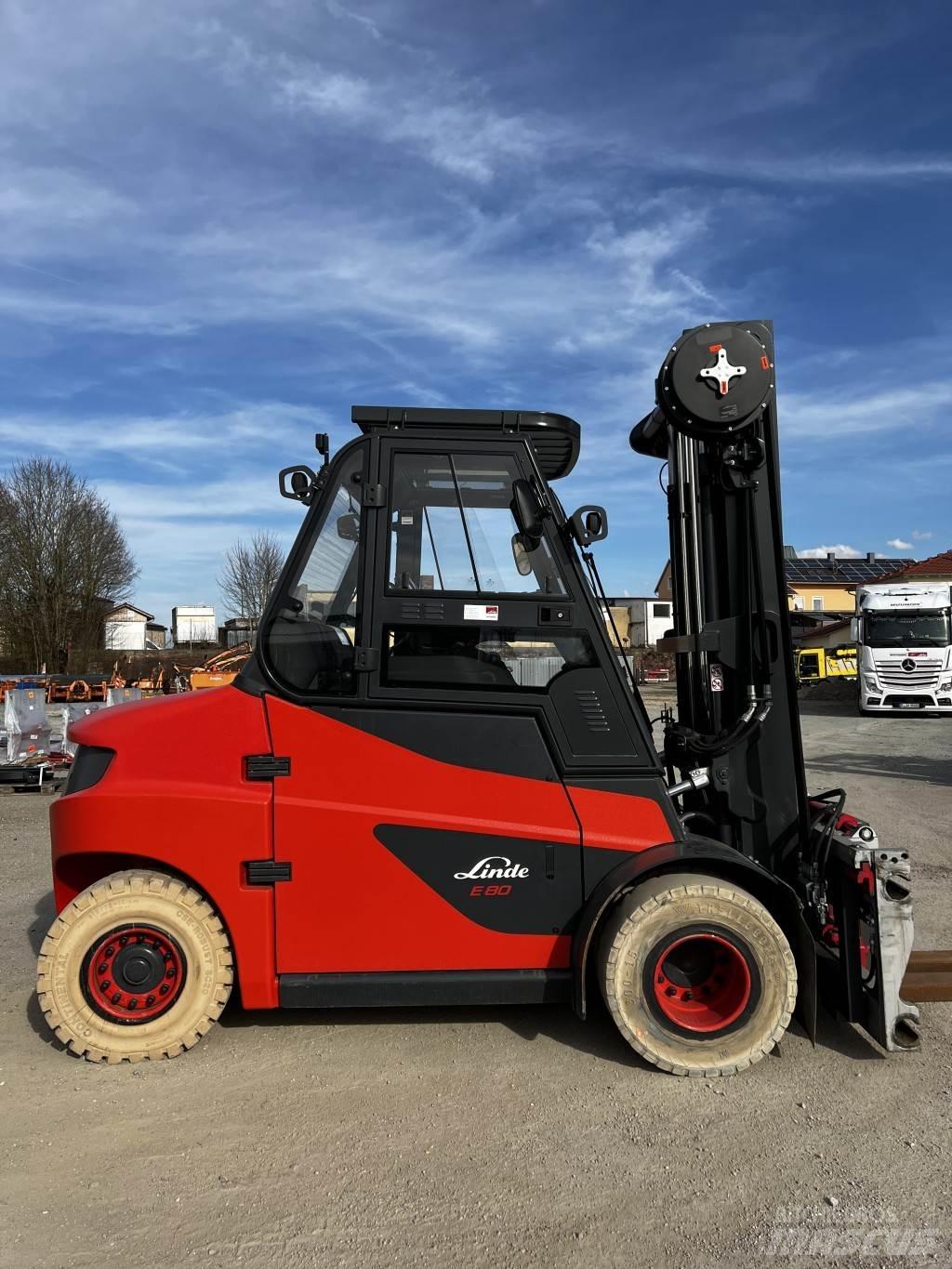 Linde E80/900 Elektriniai šakiniai krautuvai