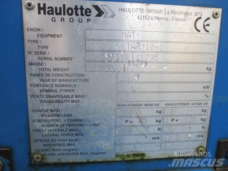 Haulotte Star 10 Vertikalūs stiebiniai keltuvai
