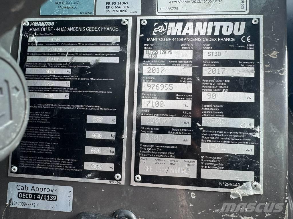 Manitou MLT 735-120 Teleskopiniai krautuvai žemės ūkiui